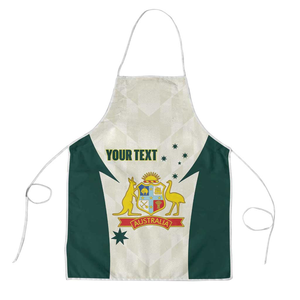 Australia Cricket Custom Apron Go Aussie Test Dynamic White - Aussie Hoodie