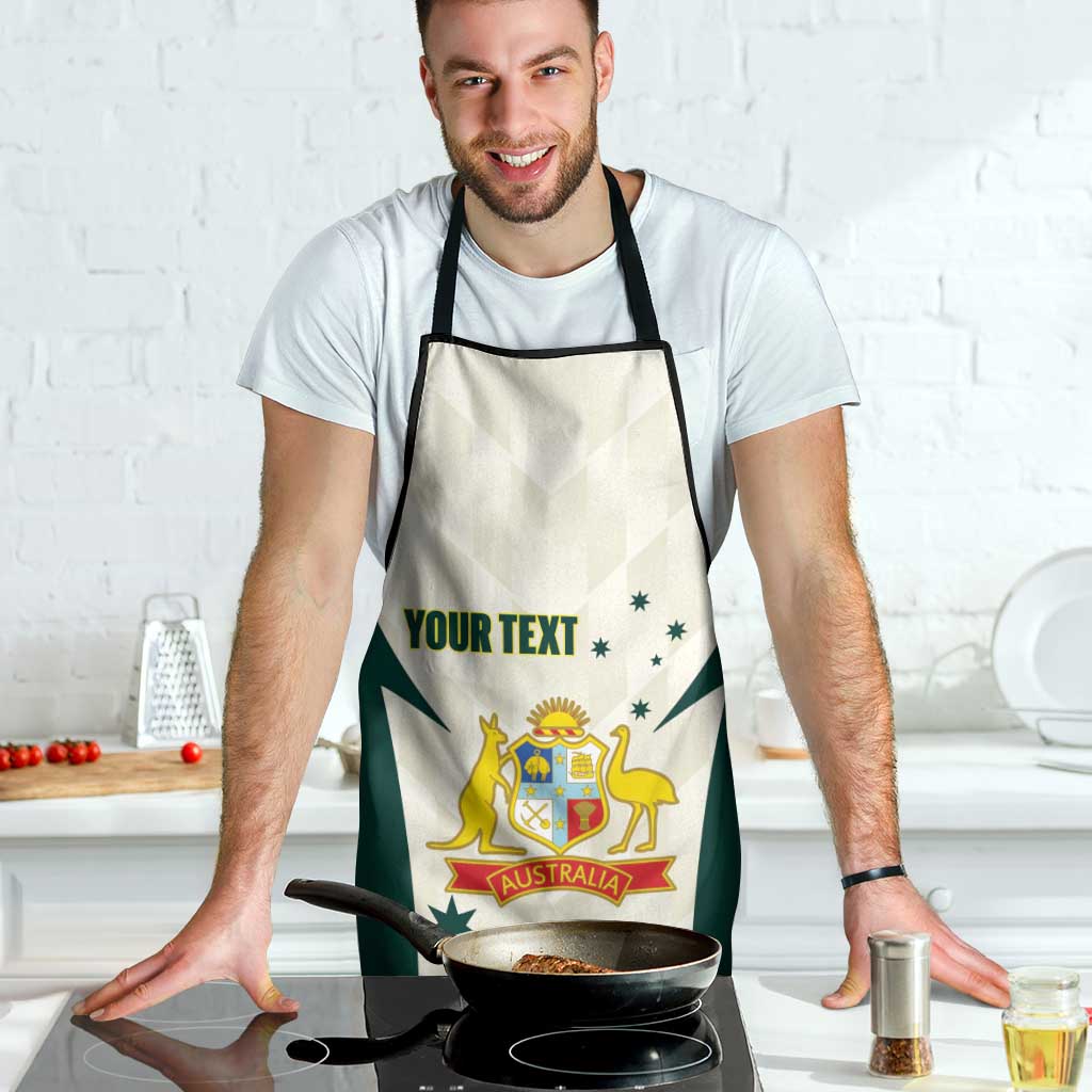Australia Cricket Custom Apron Go Aussie Test Dynamic White - Aussie Hoodie
