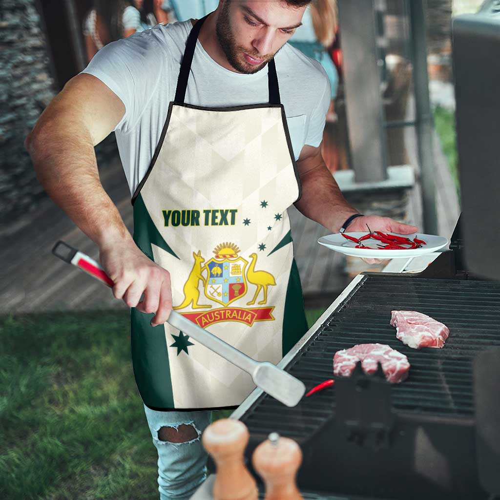 Australia Cricket Custom Apron Go Aussie Test Dynamic White - Aussie Hoodie