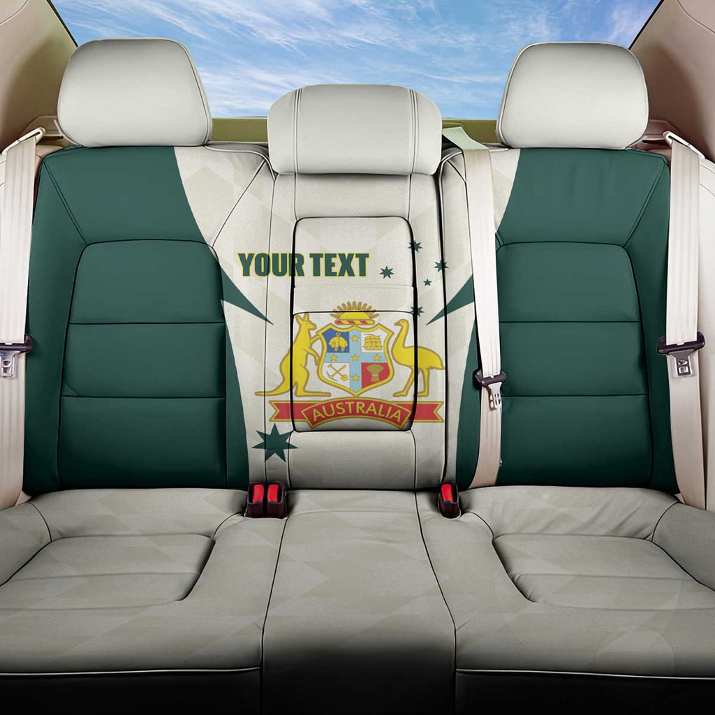 Australia Cricket Custom Back Car Seat Cover Go Aussie Test Dynamic White - Aussie Hoodie