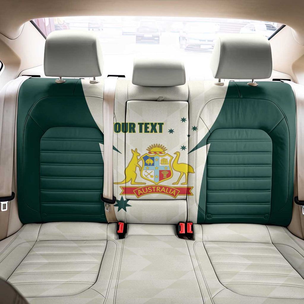 Australia Cricket Custom Back Car Seat Cover Go Aussie Test Dynamic White - Aussie Hoodie