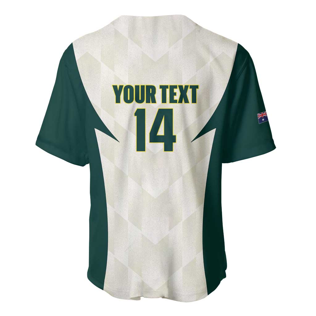 Australia Cricket Custom Baseball Jersey Go Aussie Test Dynamic White - Aussie Hoodie