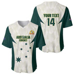 Australia Cricket Custom Baseball Jersey Go Aussie Test Dynamic White - Aussie Hoodie