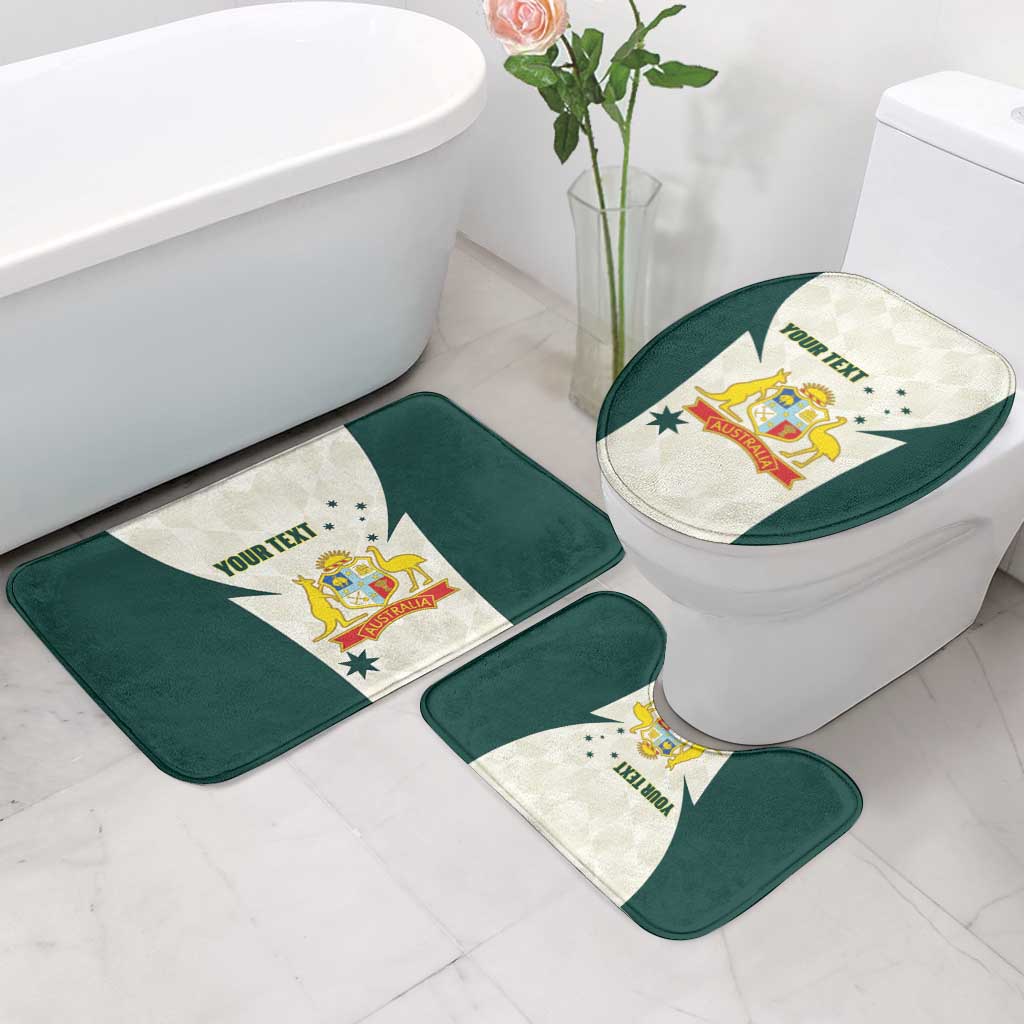 Australia Cricket Custom Bathroom Set Go Aussie Test Dynamic White - Aussie Hoodie