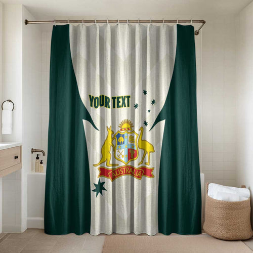 Australia Cricket Custom Bathroom Set Go Aussie Test Dynamic White - Aussie Hoodie