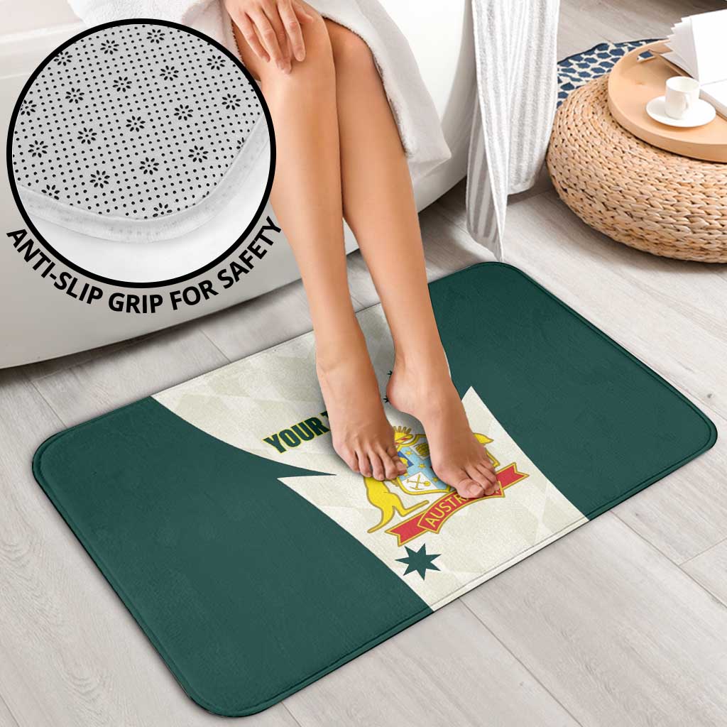 Australia Cricket Custom Bathroom Set Go Aussie Test Dynamic White - Aussie Hoodie
