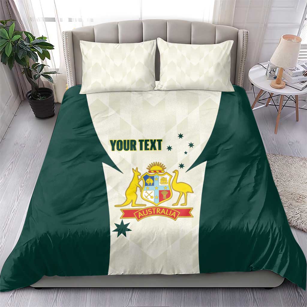 Australia Cricket Custom Bedding Set Go Aussie Test Dynamic White - Aussie Hoodie