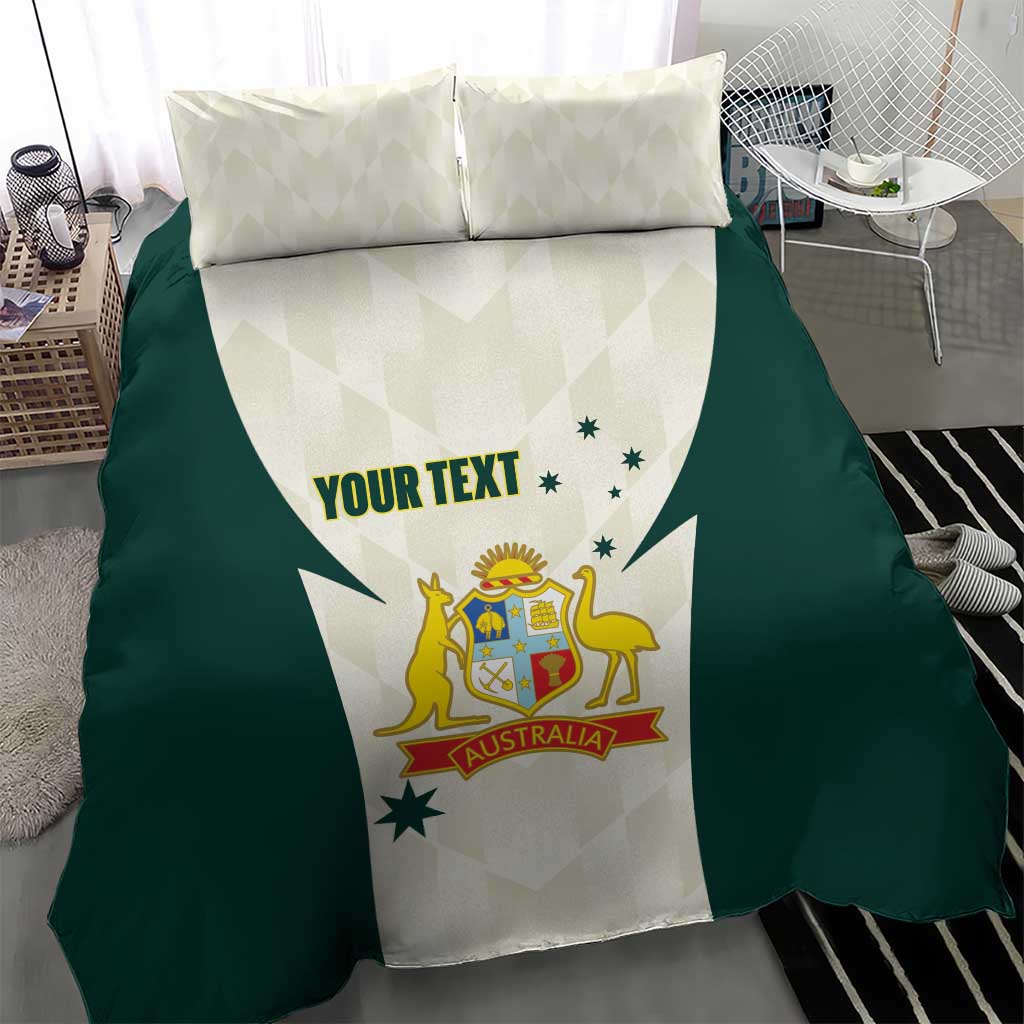 Australia Cricket Custom Bedding Set Go Aussie Test Dynamic White - Aussie Hoodie