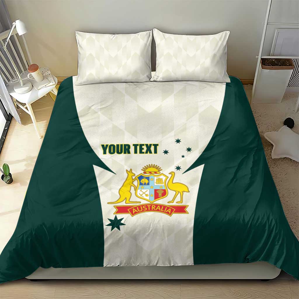 Australia Cricket Custom Bedding Set Go Aussie Test Dynamic White - Aussie Hoodie
