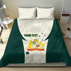 Australia Cricket Custom Bedding Set Go Aussie Test Dynamic White - Aussie Hoodie