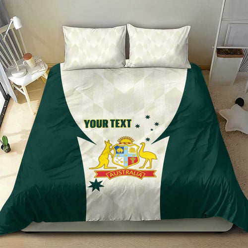 Australia Cricket Custom Bedding Set Go Aussie Test Dynamic White - Aussie Hoodie