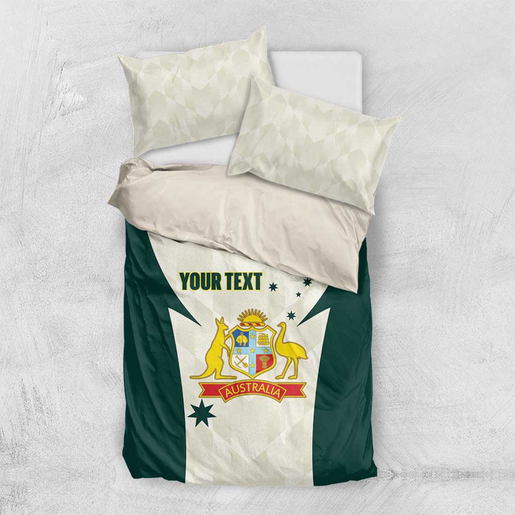 Australia Cricket Custom Bedding Set Go Aussie Test Dynamic White - Aussie Hoodie