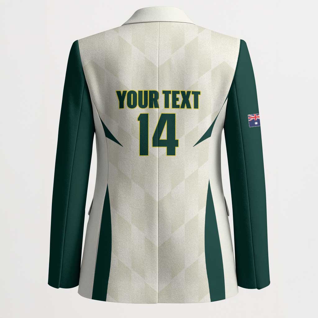 Australia Cricket Custom Blazer Go Aussie Test Dynamic White - Aussie Hoodie