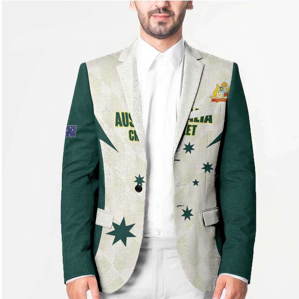 Australia Cricket Custom Blazer Go Aussie Test Dynamic White - Aussie Hoodie