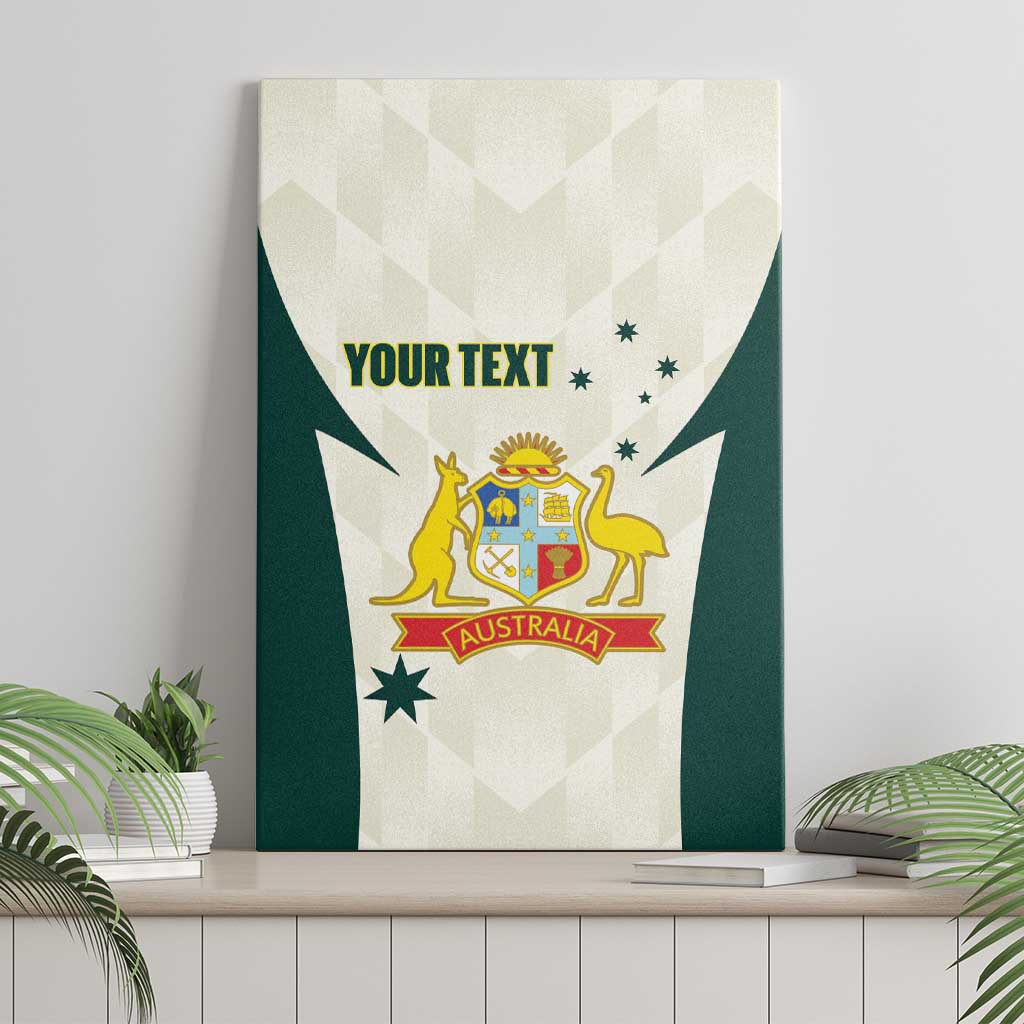 Australia Cricket Custom Canvas Wall Art Go Aussie Test Dynamic White - Aussie Hoodie