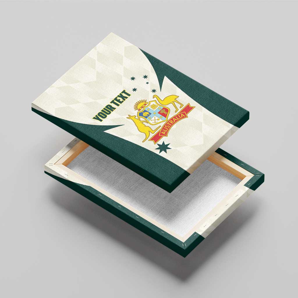 Australia Cricket Custom Canvas Wall Art Go Aussie Test Dynamic White - Aussie Hoodie