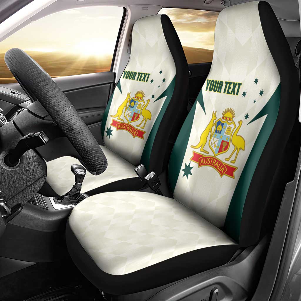 Australia Cricket Custom Car Seat Cover Go Aussie Test Dynamic White - Aussie Hoodie