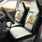 Australia Cricket Custom Car Seat Cover Go Aussie Test Dynamic White - Aussie Hoodie