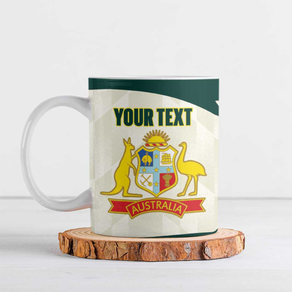 Australia Cricket Custom Ceramic Mug Go Aussie Test Dynamic White - Aussie Hoodie