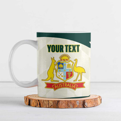 Australia Cricket Custom Ceramic Mug Go Aussie Test Dynamic White - Aussie Hoodie
