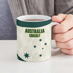 Australia Cricket Custom Ceramic Mug Go Aussie Test Dynamic White - Aussie Hoodie