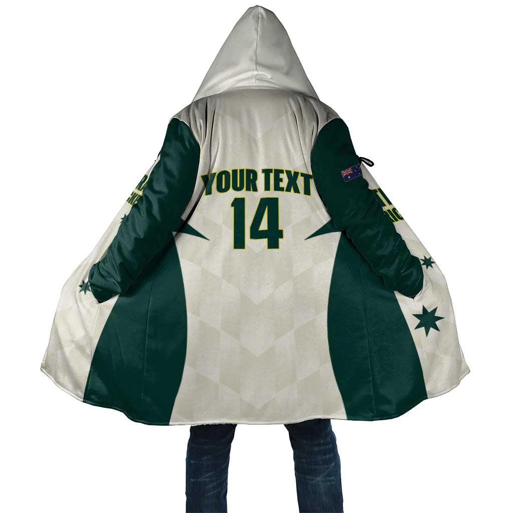 Australia Cricket Custom Cloak Go Aussie Test Dynamic White - Aussie Hoodie