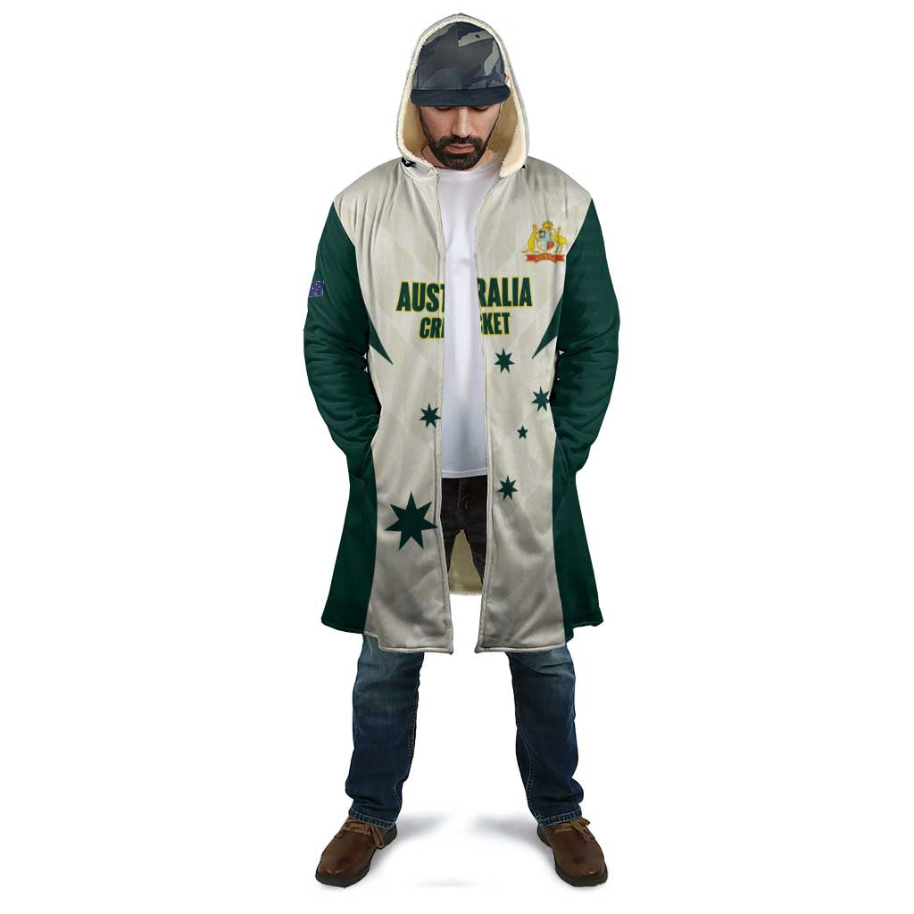 Australia Cricket Custom Cloak Go Aussie Test Dynamic White - Aussie Hoodie