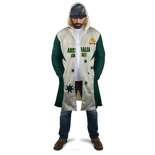 Australia Cricket Custom Cloak Go Aussie Test Dynamic White - Aussie Hoodie