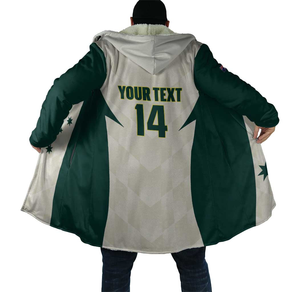 Australia Cricket Custom Cloak Go Aussie Test Dynamic White - Aussie Hoodie