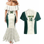 Australia Cricket Custom Couples Matching Mermaid Dress and Hawaiian Shirt Go Aussie Test Dynamic White - Aussie Hoodie
