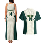 Australia Cricket Custom Couples Matching Tank Maxi Dress and Hawaiian Shirt Go Aussie Test Dynamic White - Aussie Hoodie