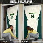 Australia Cricket Custom Door Cover Go Aussie Test Dynamic White - Aussie Hoodie