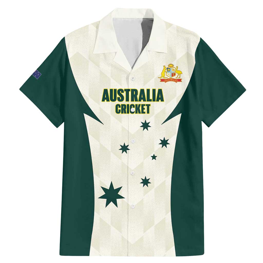 Australia Cricket Custom Family Matching Mermaid Dress and Hawaiian Shirt Go Aussie Test Dynamic White - Aussie Hoodie