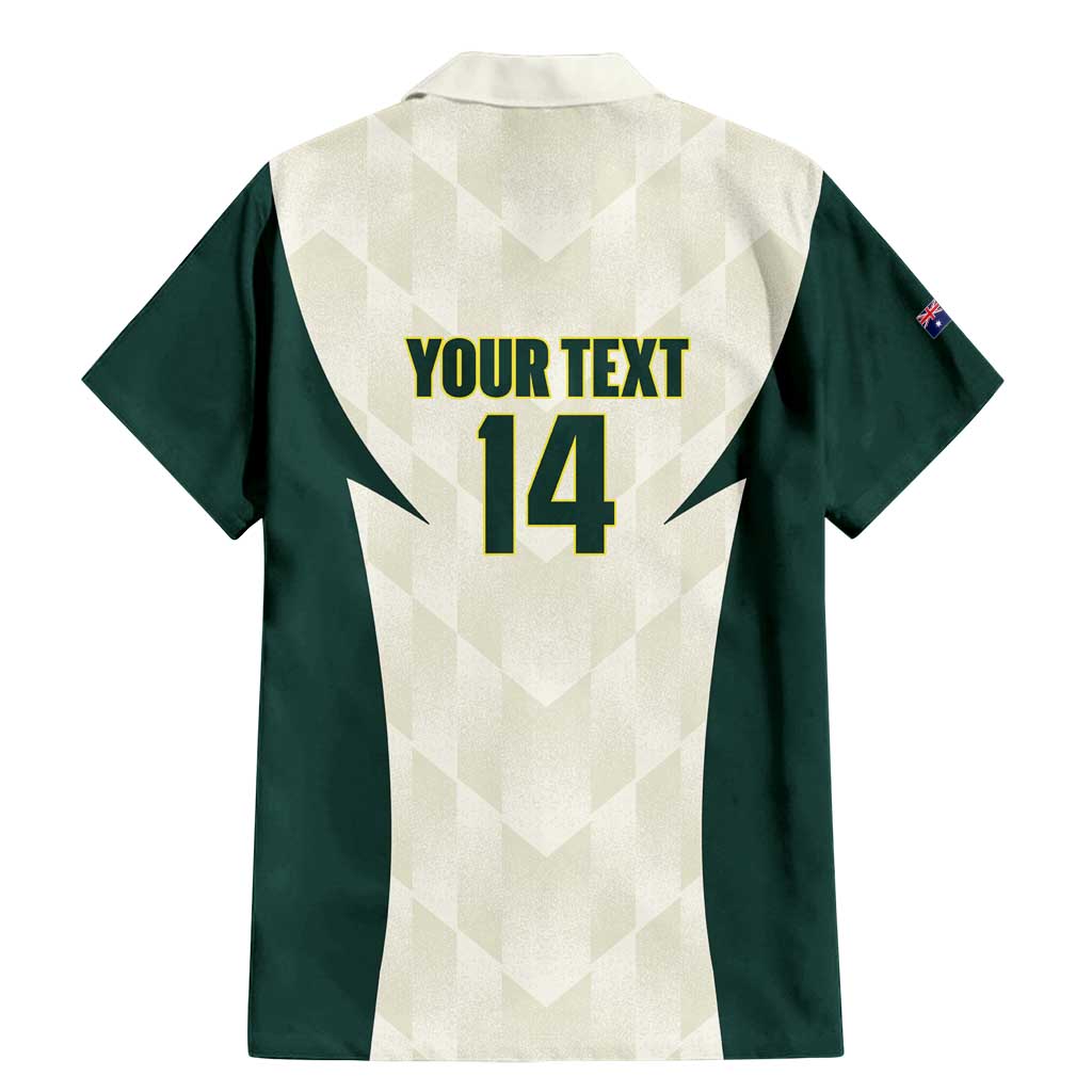 Australia Cricket Custom Family Matching Mermaid Dress and Hawaiian Shirt Go Aussie Test Dynamic White - Aussie Hoodie