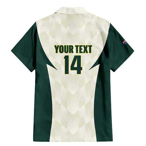 Australia Cricket Custom Family Matching Mermaid Dress and Hawaiian Shirt Go Aussie Test Dynamic White - Aussie Hoodie