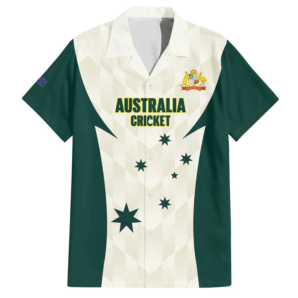 Australia Cricket Custom Family Matching Off Shoulder Short Dress and Hawaiian Shirt Go Aussie Test Dynamic White - Aussie Hoodie