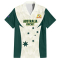 Australia Cricket Custom Family Matching Puletasi and Hawaiian Shirt Go Aussie Test Dynamic White - Aussie Hoodie