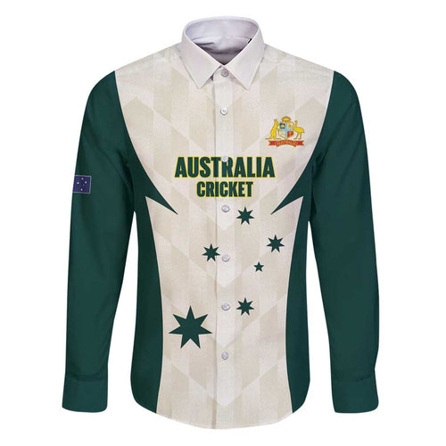 Australia Cricket Custom Family Matching Puletasi and Hawaiian Shirt Go Aussie Test Dynamic White - Aussie Hoodie