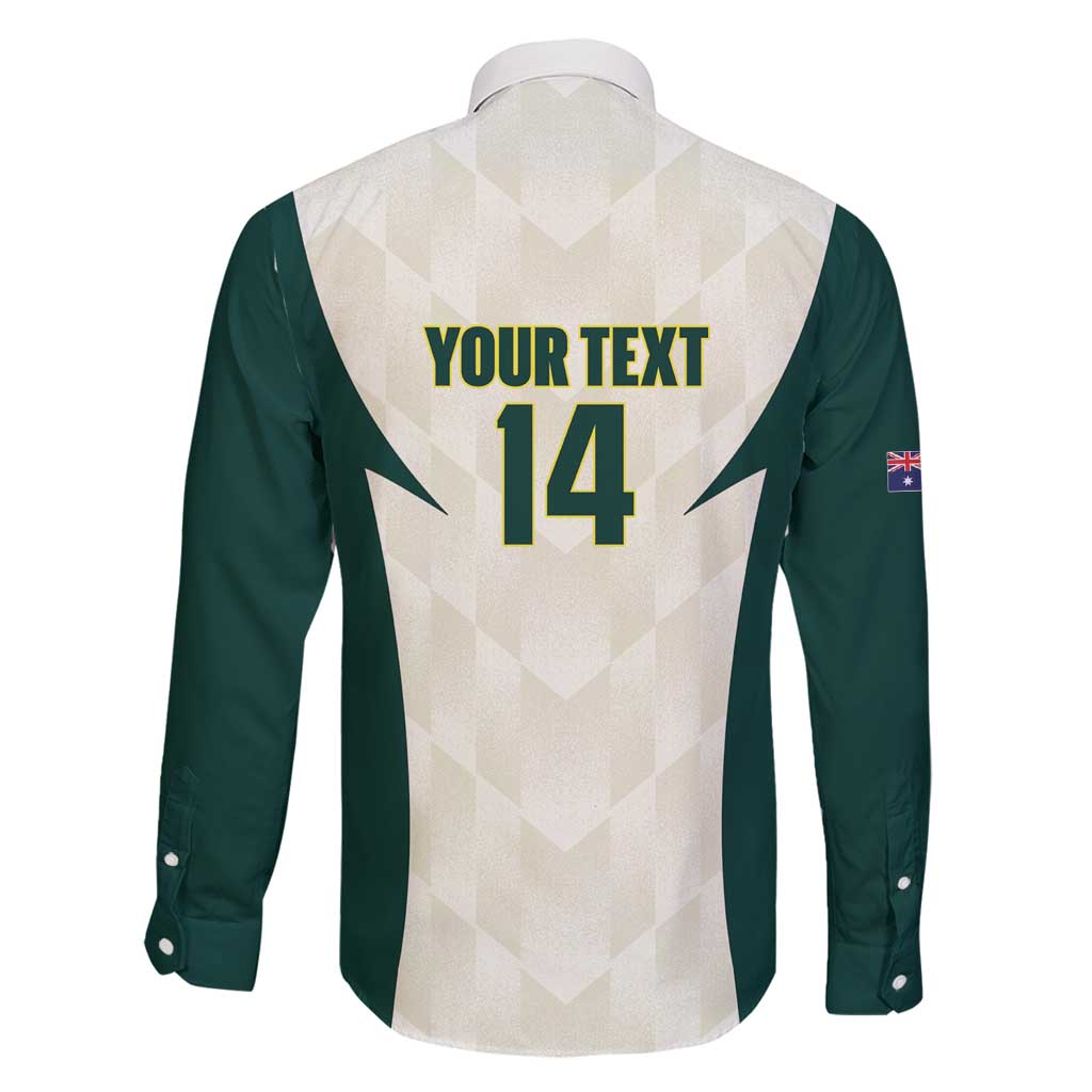 Australia Cricket Custom Family Matching Summer Maxi Dress and Hawaiian Shirt Go Aussie Test Dynamic White - Aussie Hoodie