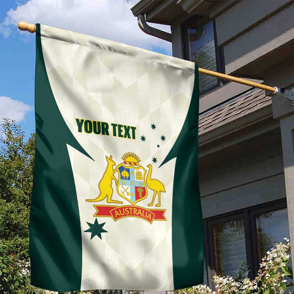Australia Cricket Custom Garden Flag Go Aussie Test Dynamic White - Aussie Hoodie