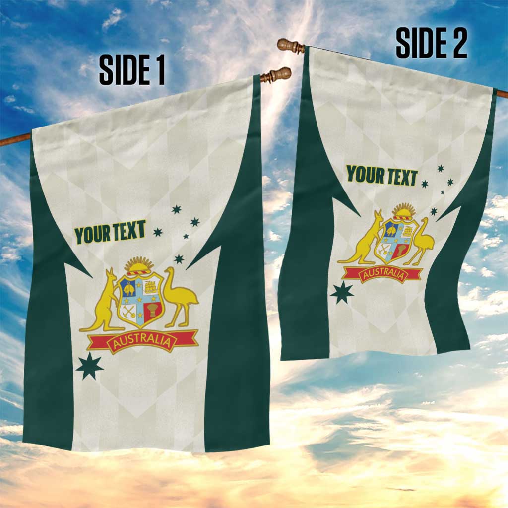 Australia Cricket Custom Garden Flag Go Aussie Test Dynamic White - Aussie Hoodie