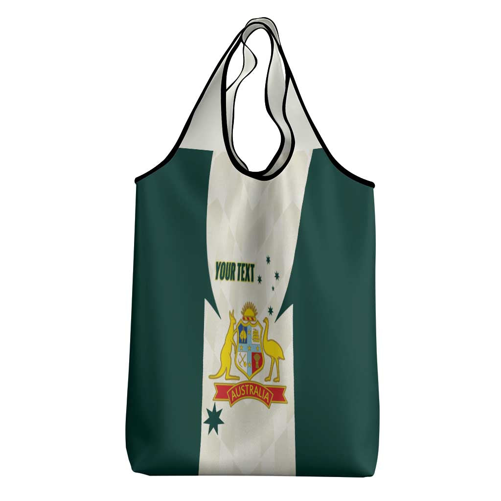 Australia Cricket Custom Grocery Bag Go Aussie Test Dynamic White - Aussie Hoodie