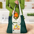 Australia Cricket Custom Grocery Bag Go Aussie Test Dynamic White - Aussie Hoodie