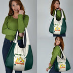 Australia Cricket Custom Grocery Bag Go Aussie Test Dynamic White - Aussie Hoodie