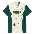 Australia Cricket Custom Hawaiian Shirt Go Aussie Test Dynamic White - Aussie Hoodie