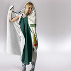 Australia Cricket Custom Hooded Blanket Go Aussie Test Dynamic White - Aussie Hoodie