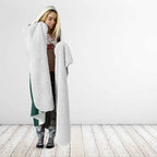 Australia Cricket Custom Hooded Blanket Go Aussie Test Dynamic White - Aussie Hoodie