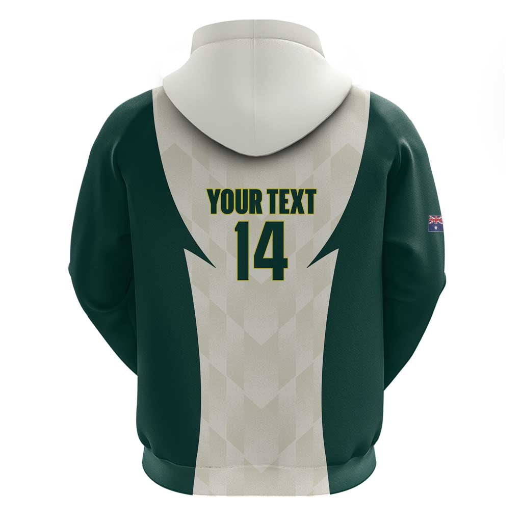 Australia Cricket Custom Hoodie Go Aussie Test Dynamic White - Aussie Hoodie
