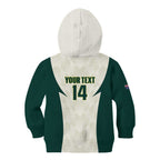 Australia Cricket Custom Kid Hoodie Go Aussie Test Dynamic White - Aussie Hoodie