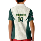 Australia Cricket Custom Kid Polo Shirt Go Aussie Test Dynamic White - Aussie Hoodie